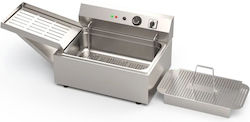 Interzag Ηλεκτρική Φριτέζα 6kW Χωρητικότητας 14lt 92x45x34cm 804 Μονοφασική