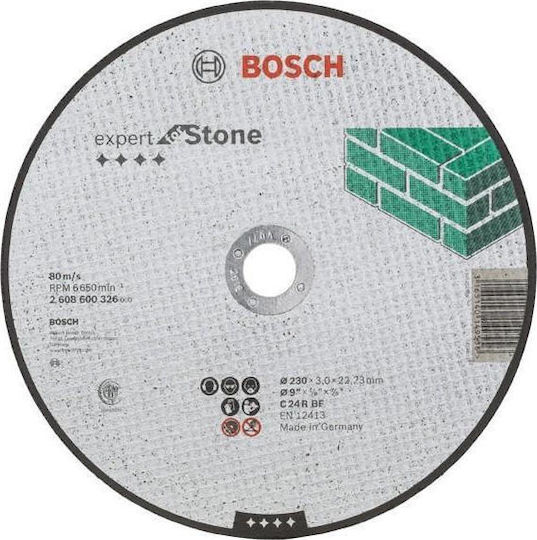 Bosch Cutting Disc for Stone Bosch 230mm Cutting Disc Construction Materials Hole Diameter 230mm 1pcs
