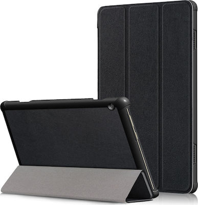 Magnetic 3-Fold 1st Generation Flip Cover Piele artificială Negru (Lenovo Tab M10 10.1" - Lenovo Tab M10 10,1")