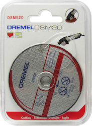 Dremel Δίσκος Κοπής Τοιχοποιίας DSM520 Disc de tăiere Materiale de construcție 20mm 2buc