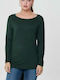 Only Women's Long Sleeve Sweater Green Gables Melange