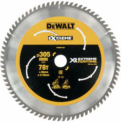 Dewalt DT99576 Δίσκος Κοπής Ξύλου 305mm με 78 Δόντια