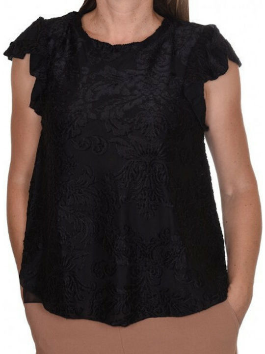 Attrattivo Women's Blouse Sleeveless Black