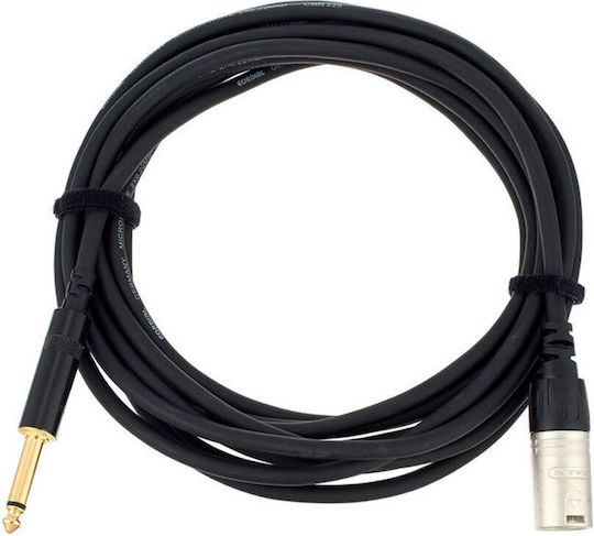 Cordial Кабел XLR мъжки - 6,3 мм мъжки Черен 5м CCM 5 MP