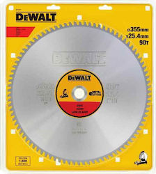DEWALT Δίσκος Κοπής Μετάλλου με 90 Δόντια 355mm