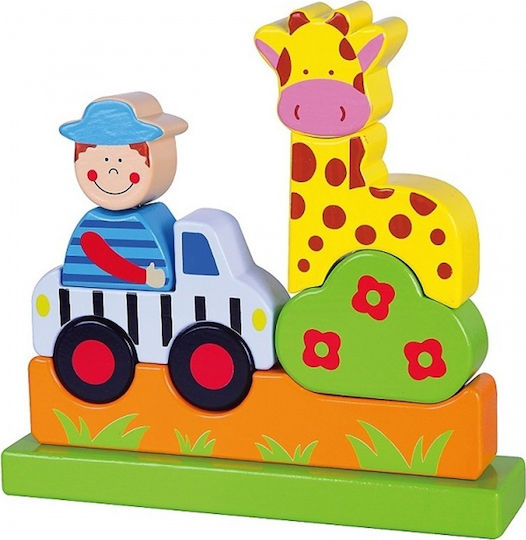 Viga Toys Μαγνητικό Παιχνίδι Κατασκευών Ζωολογικός Κήπος για Παιδιά 2+ Ετών 59702