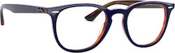 Ray Ban Men's Acetate Blue Prescription Eyeglas...