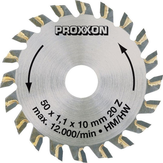 Proxxon Δίσκος Κοπής Ξύλου με 20 Δόντια 50mm