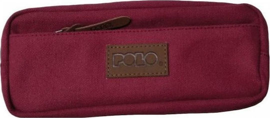 Polo Canvas Federmäppchen mit 2 Fächern Rot