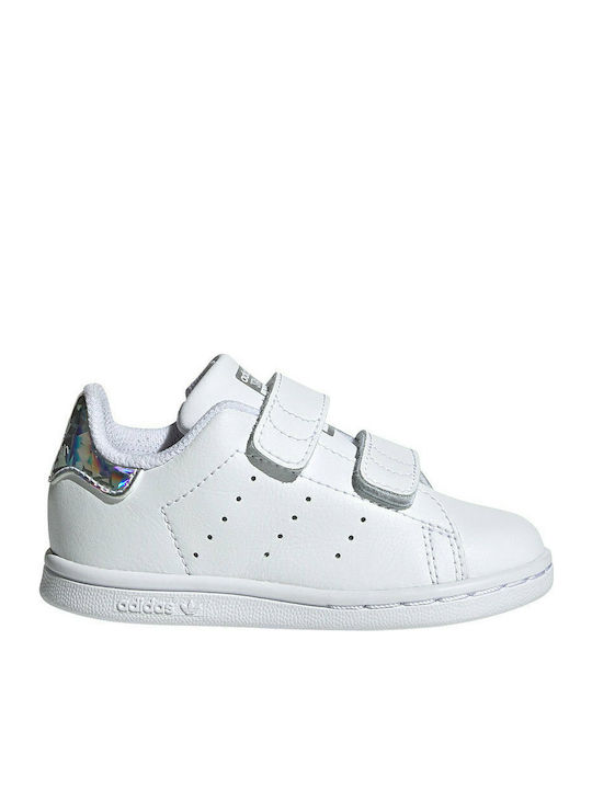 Adidas Παιδικά Sneakers Stan Smith Cf με Σκρατς Cloud White / Core Black