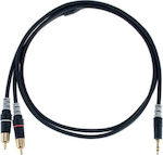 Sommer Cable 3.5mm male - RCA male Cable Black 1.5m (HBA-3SC2-0150)