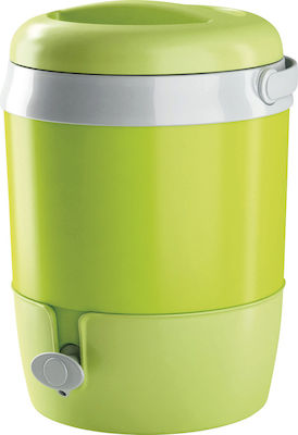 Adriatic Βρυσάκι Behälter mit Wasserhahn Thermosflasche Kunststoff Grün mit Handgriff