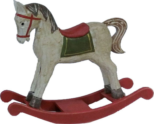 JK Home Decoration Διακοσμητικό Άλογο από Ξύλο 6x6x21cm