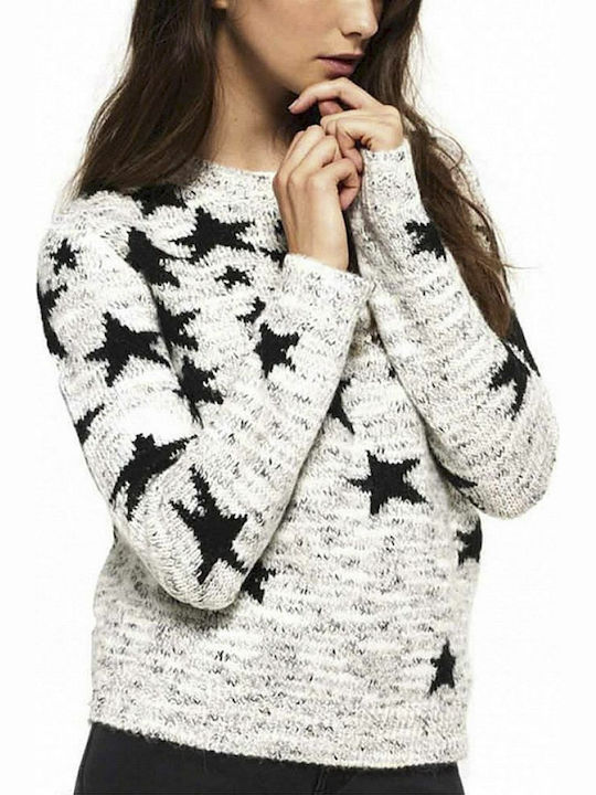 Superdry Ombre Star Jacquard Women's Long Sleeve Sweater White