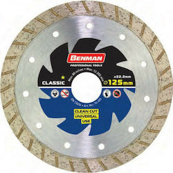 Benman Διαμαντόδισκος Γενικής Χρήσης Classic 115mm Δίσκος Κοπής Δομικών Υλικών 115mm