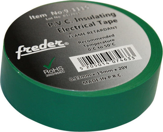 Adeleq Insulation Tape 19mm x 20m Green