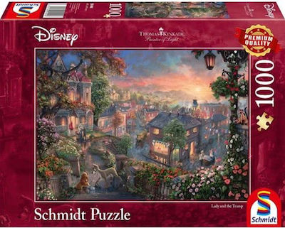 Lady and the Tramp Puzzle 2D 1000 Pieces