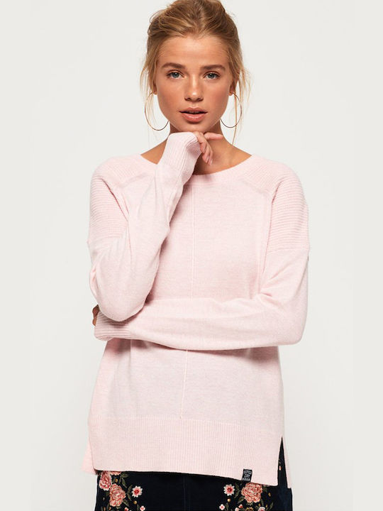 Superdry Bria Raglan Women's Long Sleeve Sweater Pink