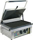Roller Grill Panini L Commercial Sandwich Maker with Cast iron Ribbed Top and Flat Bottom 3000W
