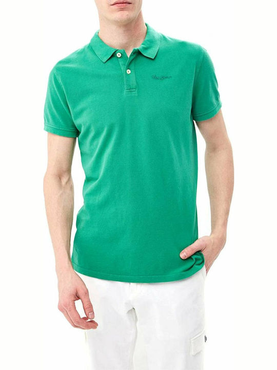 Pepe Jeans Vincent Herren Kurzarmshirt Polo Grün