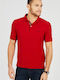 Nautica Performance Men's Short Sleeve Blouse Polo Red
