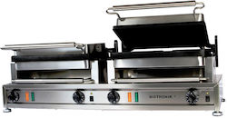 Bistronik Ε-600 Commercial Double Sandwich Maker with Flat Top and Flat Bottom 6400W