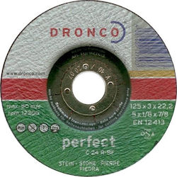 Dronco Cutting Disc for Stone C 24 R 125mm Cutting Disc for Construction Materials 125mm
