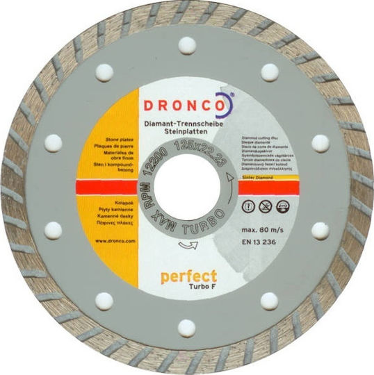 Dronco Diamantscheibe Perfect Turbo F 125mm Schneidscheibe Baumaterialien 125mm