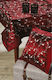 Whitegg XY72 Christmas Tablecloth Square Fabric Red L90xW90cm 1pcs