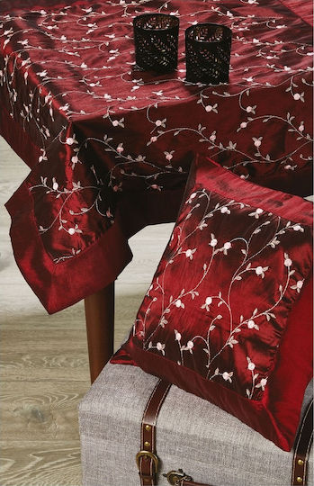 Whitegg XY72 Christmas Tablecloth Square Fabric Red L90xW90cm.