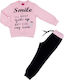 Funky Kids Sweatpants Set Pink 2pcs