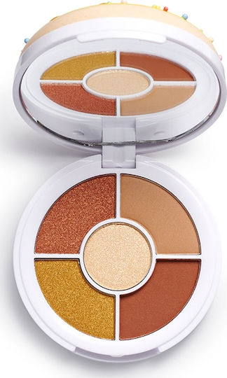 Revolution Beauty I Heart Donuts Eye Shadow Palette in Solid Form Maple Glazed 8.2gr