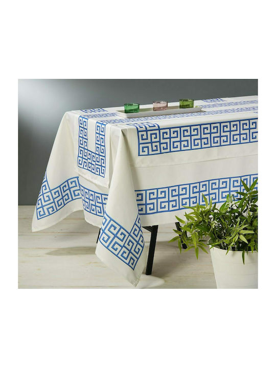 Whitegg Μαίανδρος Polyester Checkered Tablecloth TC02 90x90cm