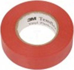 3M Temflex 1300 Red Μονωτική Ταινία Κόκκινη