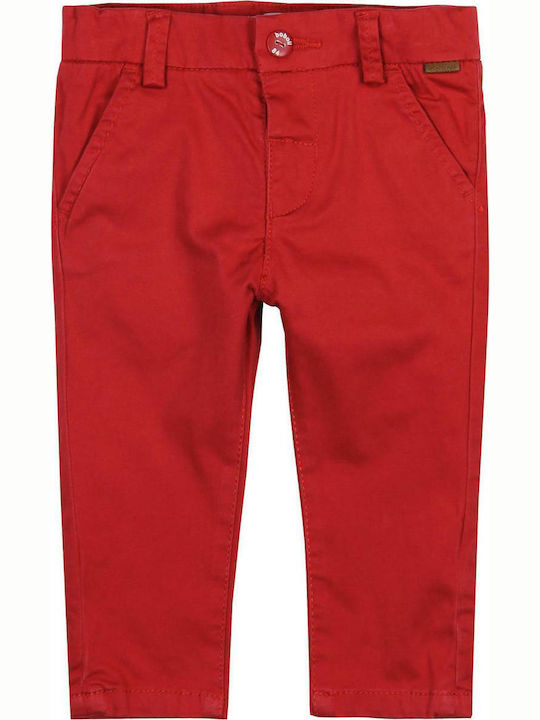 Boboli Kids Fabric Trousers Red