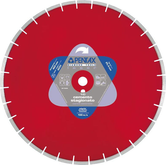Pentax Concrete Wet Cutting Disc 1C 400mm Cutting Disc Construction Materials Hole Diameter 400mm 1pcs
