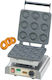 Neumarker Dony Donut Maker I Gewerbliches Waffeleisen Einzeln 12-40761DT