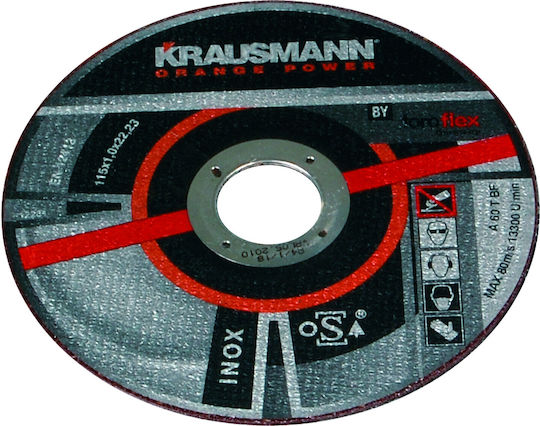 Krausmann Cutting Disc Inox 125mm Cutting Disc Metal Hole Diameter 125mm 1pcs