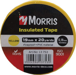 Morris Isolierband 19mm x 18m Iso 9001 Yellow Gelb