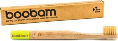 Boobam Brush Style Παιδική Οδοντόβουρτσα για 3+ Χρονών Yellow
