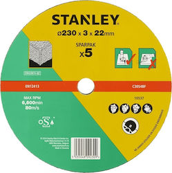 Stanley Диск за шлифоване Строителни материали 230мм Комплект 5бр