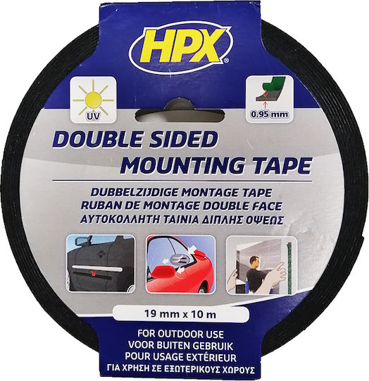 HPX Mounting Autocolantă Benzi adezive Bandă dublă față-verso Neagră 19mmx10m 1buc HPX Mounting Autocolantă Benzi adezive Bandă dublă față-verso Neagră 19mmx10m 1buc