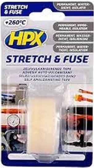 HPX Bandă izolatoare Bandă de izolație 25mm x 3m Stretch & Fuse Transparent Transparent