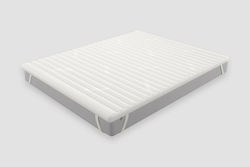 Greco Strom King Size Memory Foam Mattress Topper Memory with Removable Cover 190x200cm