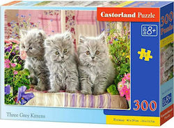 Puzzle pentru Copii Three Grey Kittens 300buc Castorland