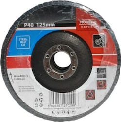 Modeco Disc de șlefuire cu aripi No120 115mm Disc de șlefuire Μetal 115mm 10buc