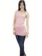 Vero Moda Women's Summer Blouse Cotton Sleeveless Pink