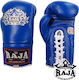 Raja Lace Up 401304 Mănuși de Box din Piele pentru Competiție Albastru