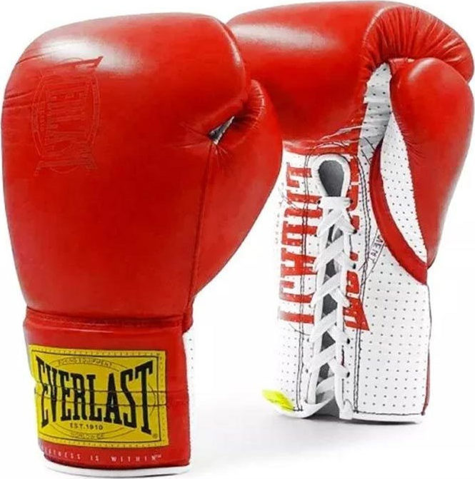 Everlast 1910 Pro Sparring Laced Gloves P00001675 Red Skroutz.gr