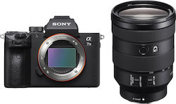 Sony Mirrorless Фотоапарат α7 Mark III Пълен кадър Комплект (FE 24-105mm F4 G OSS) Черен